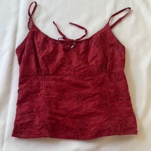 Abercrombie and Fitch Women’s Eyelet Tank Size Small